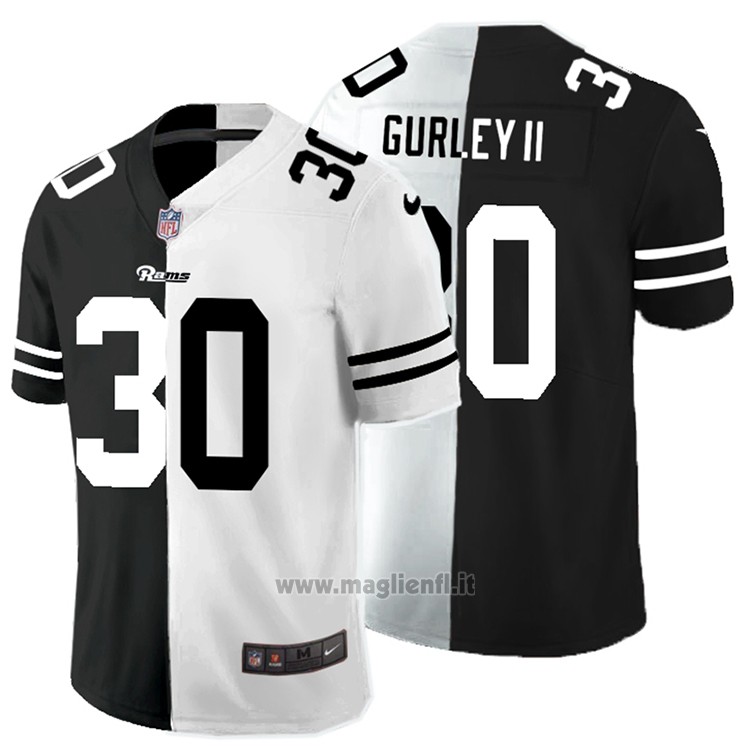 Maglia NFL Limited Los Angeles Rams Gurley Ii Black White Split